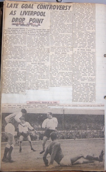 Press report from Ken Charmer's scrapbook