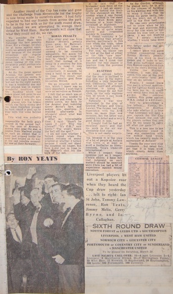 Ron Yeats previews the Hammers