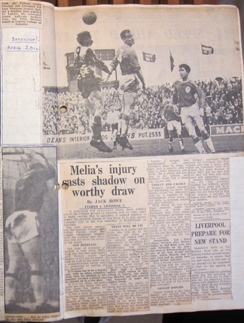 Press report from Ken Charmer's scrapbook