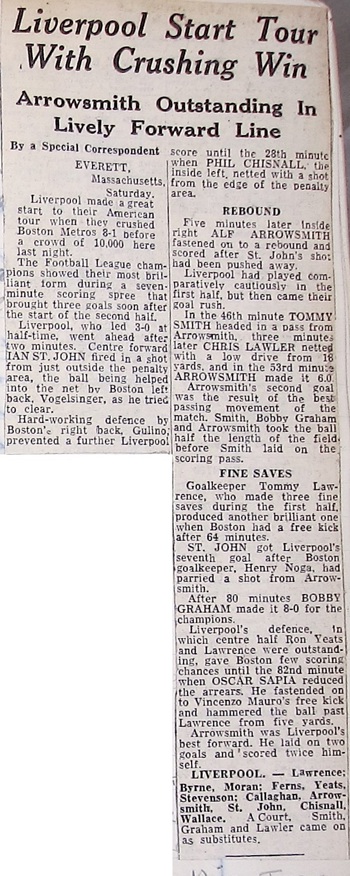 Press report from Ken Charmer's scrapbook