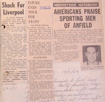 Press report from Ken Charmer's scrapbook