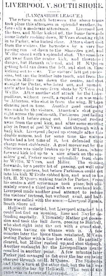 Liverpool Football Echo report