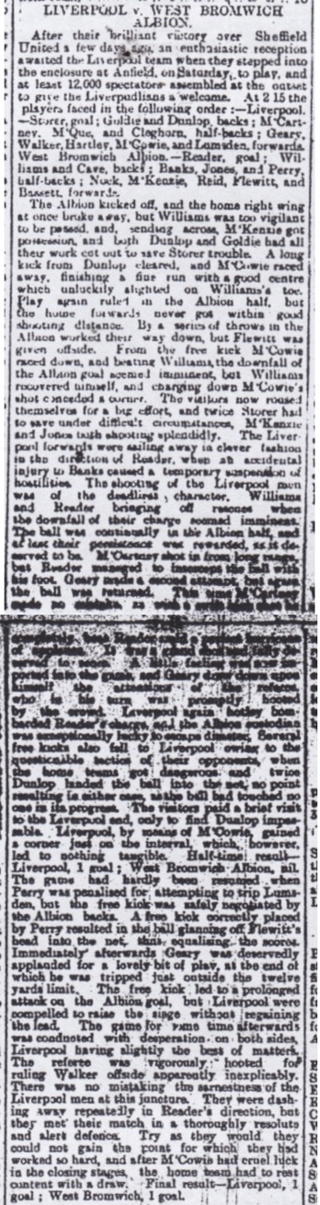 Liverpool Courier report
