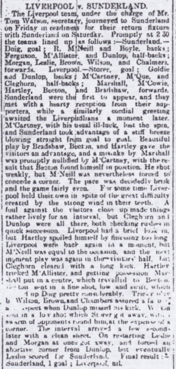 Liverpool Courier report