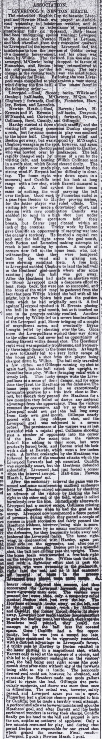 Liverpool Courier report