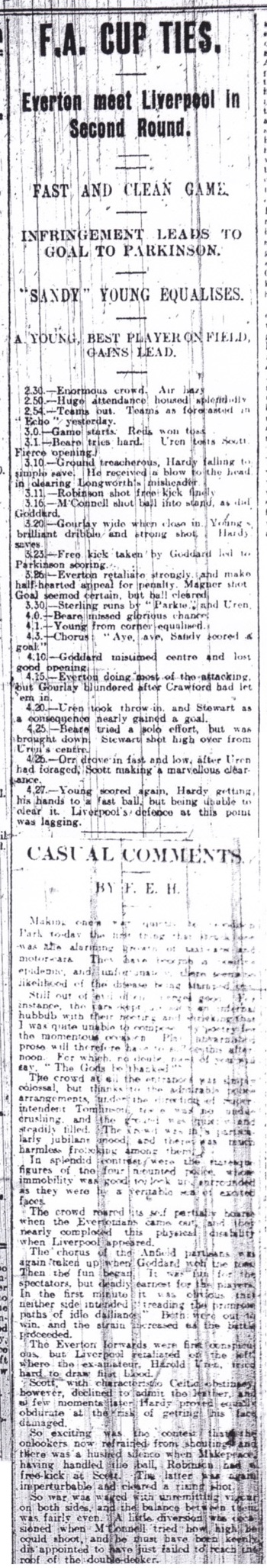 Timeline and Casual comments