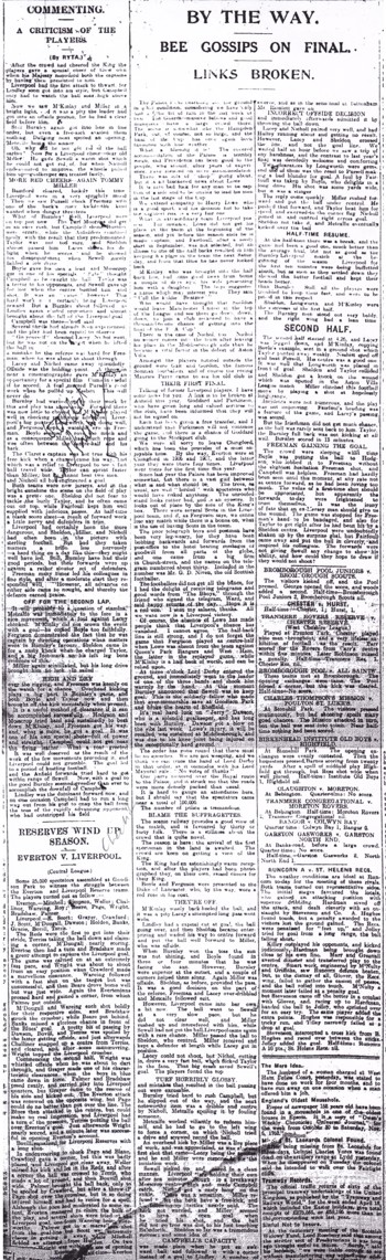 Critique of the players