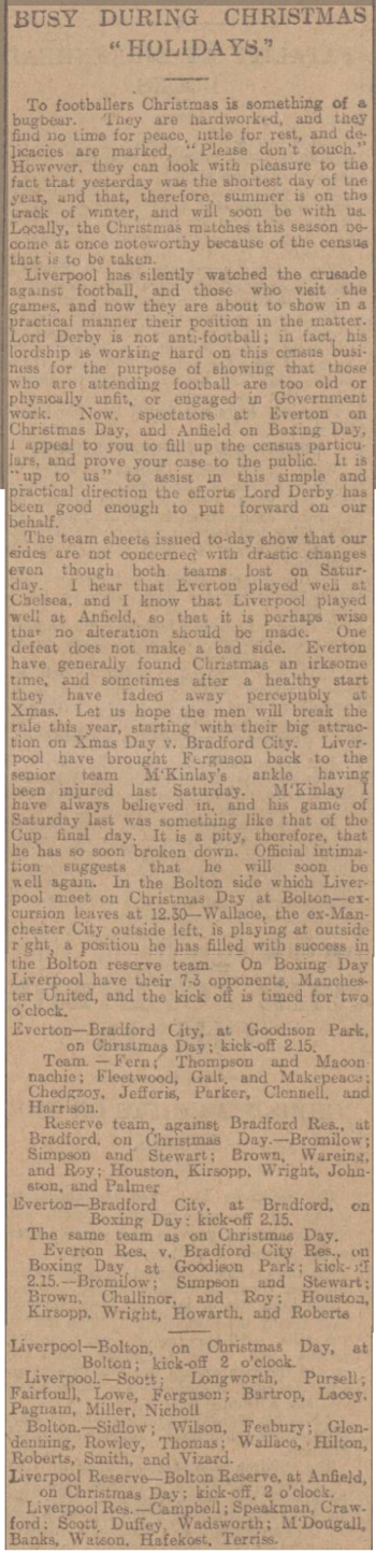 Busy during christmas