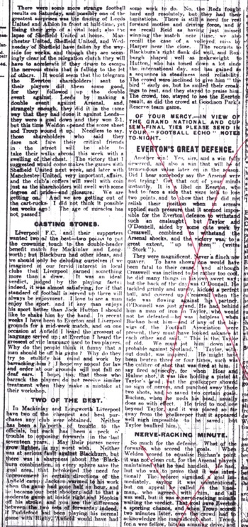 Liverpool Echo discussion on the game