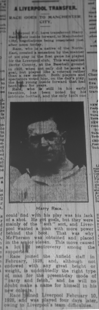 Harry Race leaves the club