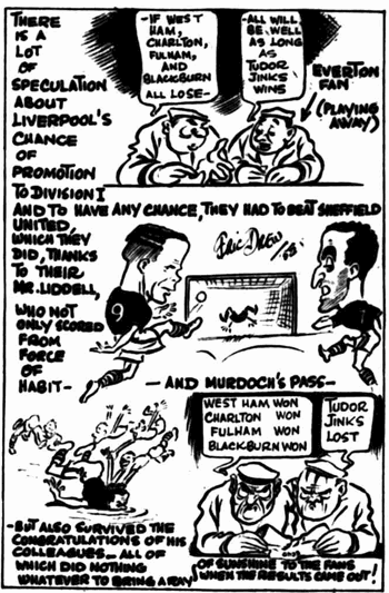 Liverpool Echo cartoon 14 April 1958