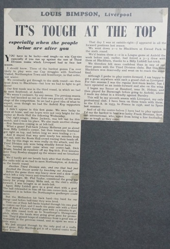 Bimpson on life at Liverpool