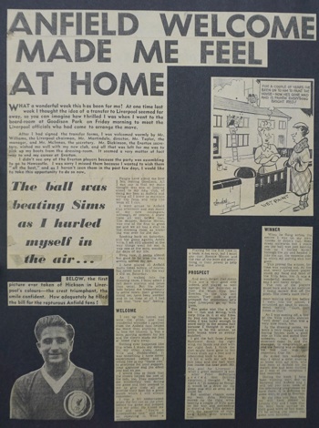 Anfield made me feel at home - November 1959