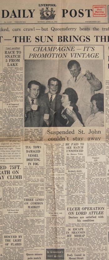 Suspended St John couldn't stay away!