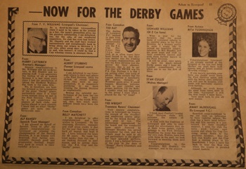 Now for the derby games