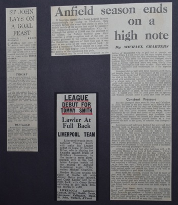 League debut for Tommy Smith - 8 May 1963