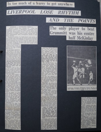 Press report from Adrian Killen's scrapbook