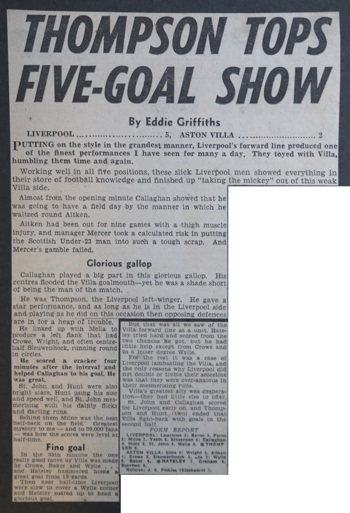 Thompson tops five-goal show - 5 October 1963