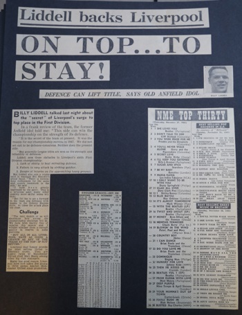 Liddell backs Liverpool on top to stay! - November 1963