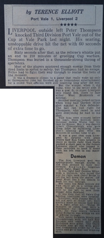 Thompson knocks Port Vale out