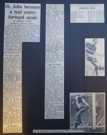 St John becomes a real centre forward again! - 1 February 1964
