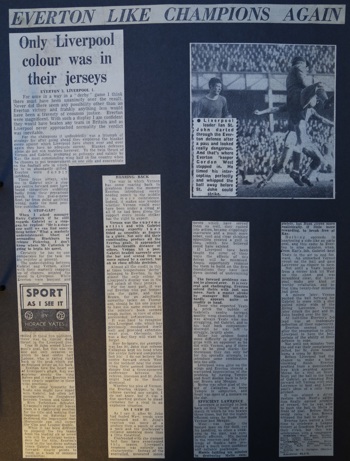 Press report from Adrian Killen's scrapbook