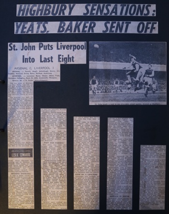 Press report from Adrian Killen's scrapbook