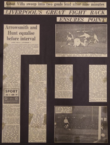 Press report from Adrian Killen's scrapbook