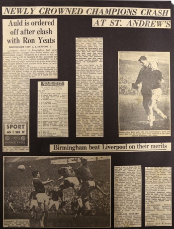Press report from Adrian Killen's scrapbook