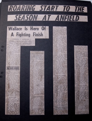 Press report from Adrian Killen's scrapbook