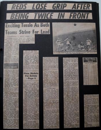 Press report from Adrian Killen's scrapbook