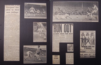 Press report from Adrian Killen's scrapbook