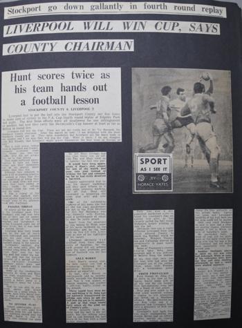Press report from Adrian Killen's scrapbook