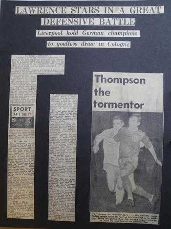 Press report from Adrian Killen's scrapbook