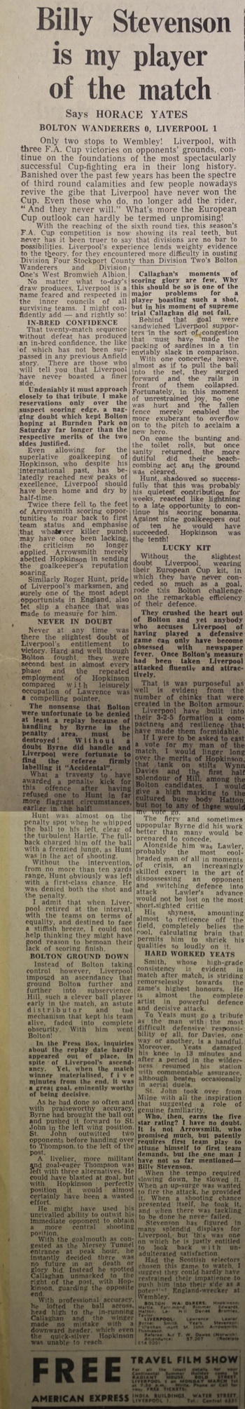 Billy Stevenson is my man of the match