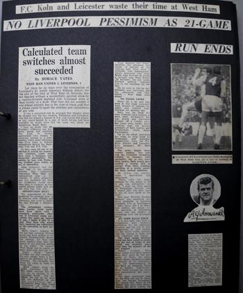 Press report from Adrian Killen's scrapbook
