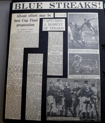 Press report from Adrian Killen's scrapbook