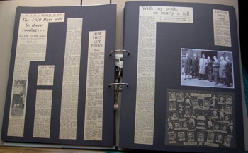 Phil Taylor's and the 50's cup final side's support at Wembley