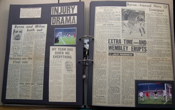 Byrne - injured hero of Liverpool