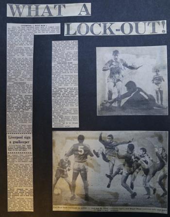 Press report from Adrian Killen's scrapbook