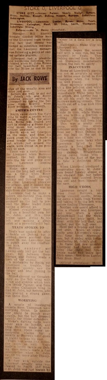 Press report from Adrian Killen's scrapbook
