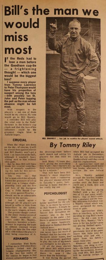 The man we would miss most - March 1967