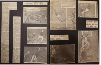 Press report from Adrian Killen's scrapbook