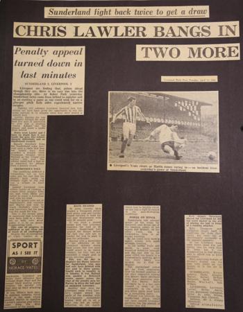 Press report from Adrian Killen's scrapbook
