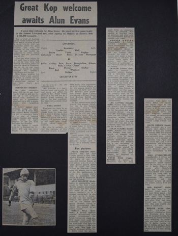 Great Kop welcome awaits Evans