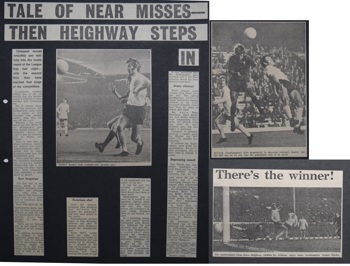 Press report from Adrian Killlen's scrapbook