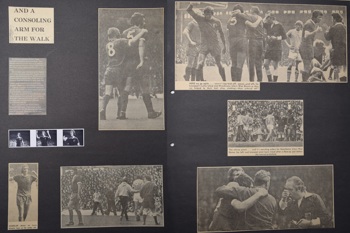 A consoling arm for the walk off! - 12 August 1972