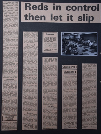 Press report from Adrian Killen's scrapbook