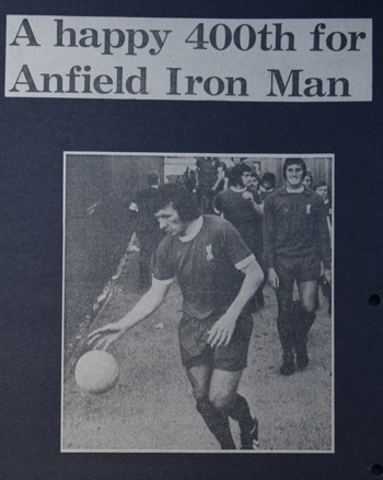A happy 400th for Anfield Iron Man - 23 August 1972