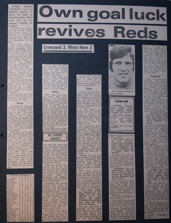 Own goal luck revives Reds